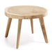 Kave Home Ronde Bijzettafel Wellcres Mungurhout, 65cm - Naturel