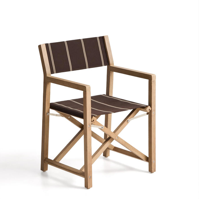Kave Home Klapstoel Vilara Acaciahout - Bruin/Beige