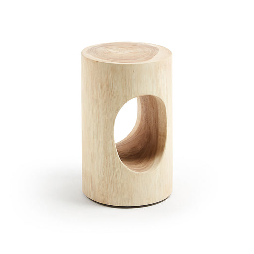 Kave Home Bijzettafel Halker Ø30cm - Naturel - Rond