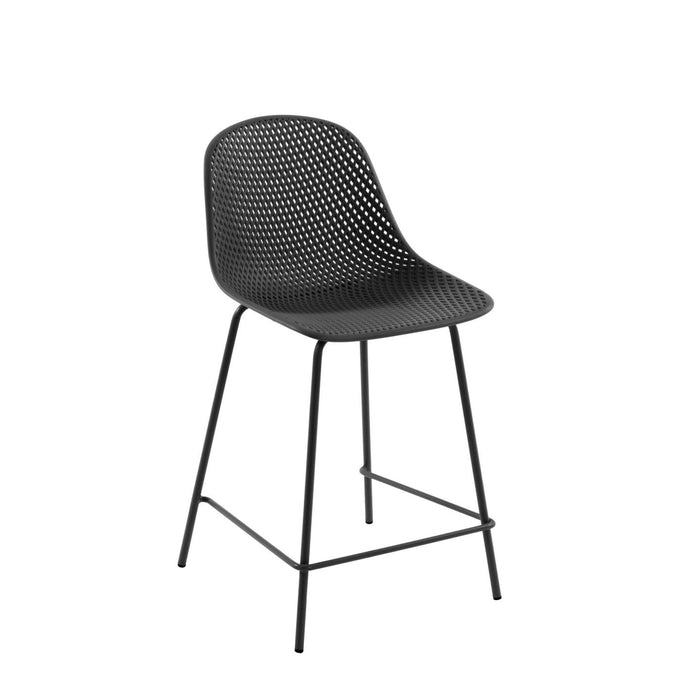 Kave Home Barstoel Quinby - Grijs (zithoogte 65cm)