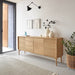 Kave Home Dressoir Lenon Eikenhout, 200cm - Japandi - ThatLyfeStyle