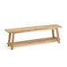 Kave Home Bankje Safara Teakhout, 150cm - Naturel