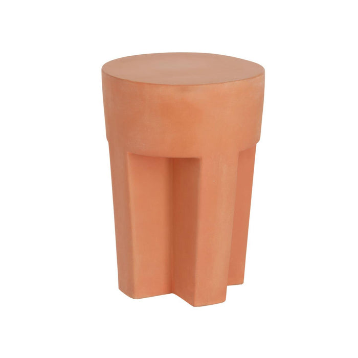 Kave Home Outdoor Bijzettafel Vilena Ø33cm - Roestbruin - Rond