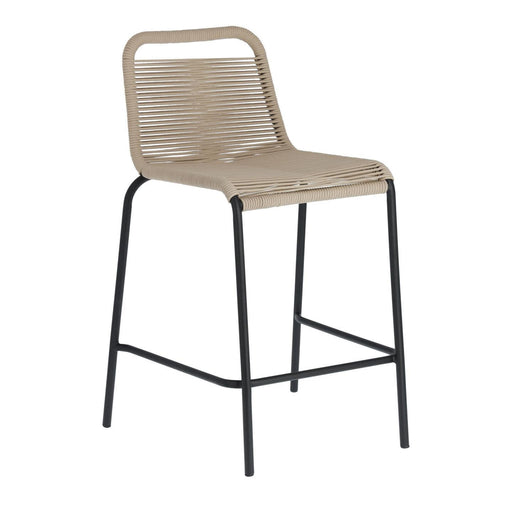 Kave Home Outdoor Barkruk Lambton - Beige (zithoogte 62cm)