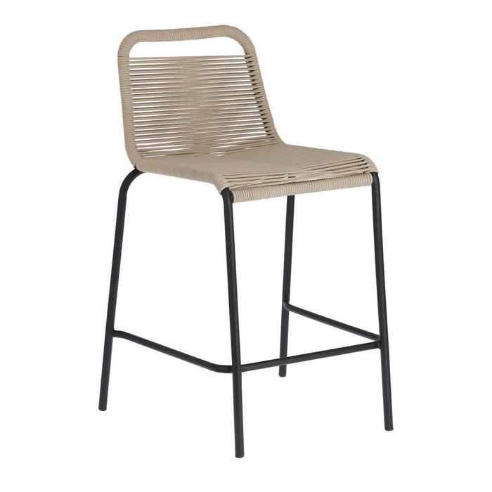 Kave Home Outdoor Barkruk Lambton - Beige (zithoogte 62cm)