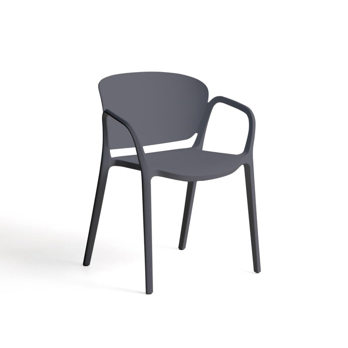 Kave Home Tuinstoel Ania Kunststof - Donkergrijs