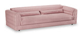 HKliving 3-zits Bank Club 274cm, Structuurstof - Blossom