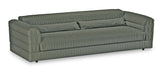 HKliving 3-zits Bank Club 274cm, Wander stof - Army Green