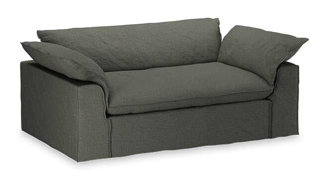 HKliving 2-zits Bank Nomad 204cm, Wander stof - Army Green