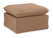 HKliving Hocker Nomad Ribstof - Bruin