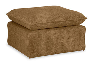 HKliving Hocker Nomad Rib Velvet - Aged Gold