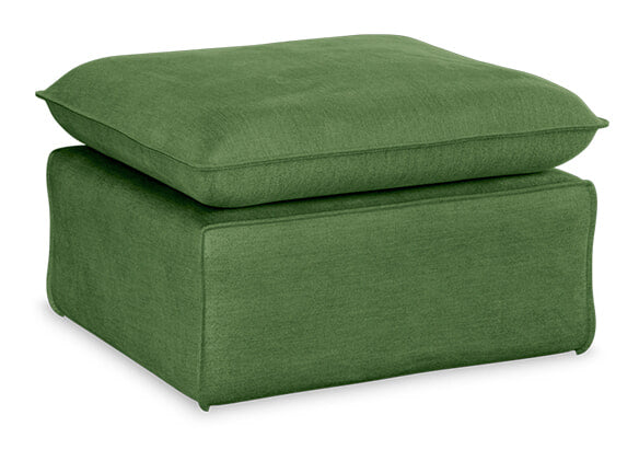 HKliving Hocker Nomad Velvet - Groen