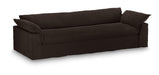 HKliving Driezitsbank Nomad 305cm, Velvet - Espresso