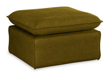 HKliving Hocker Nomad Royal Velvet - Olijfgroen