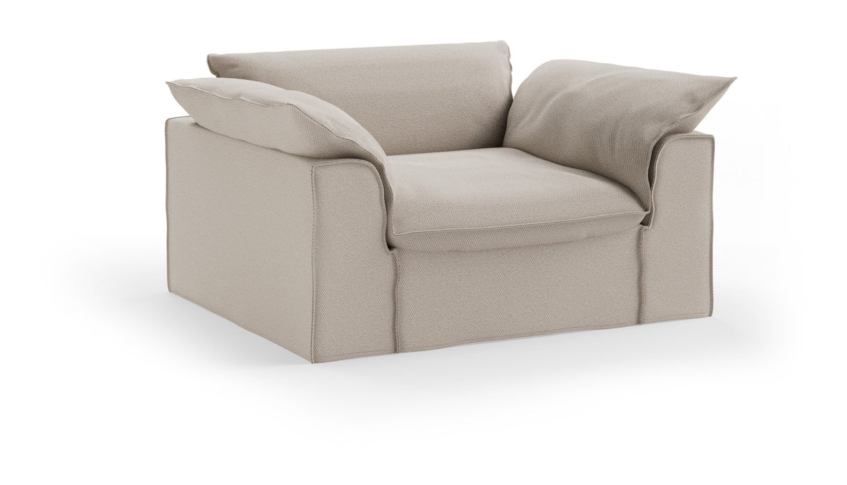 HKliving Loveseat Nomad Cosy stof, 139cm - Beige