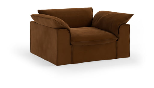 HKliving Loveseat Nomad Velvet, 139cm - Caramel
