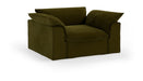 HKliving Loveseat Nomad Velvet, 139cm - Olijfgroen