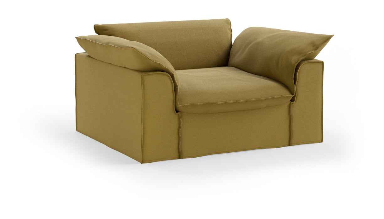 HKliving Loveseat Nomad Linnen, 139cm - Burnt Ochre