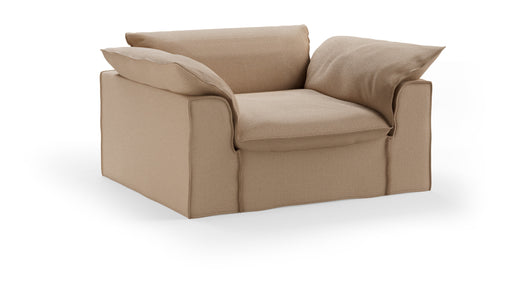 HKliving Loveseat Nomad Knotted stof, 139cm - Zand
