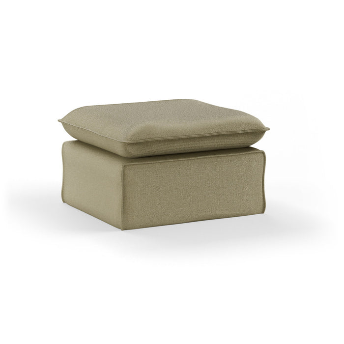HKliving Poef Nomad Knotted stof - Sage