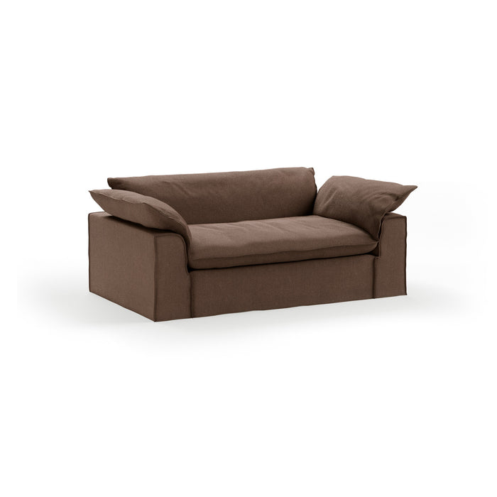 HKliving 2-zits Bank Nomad 204cm, Whisper stof - Quicksand