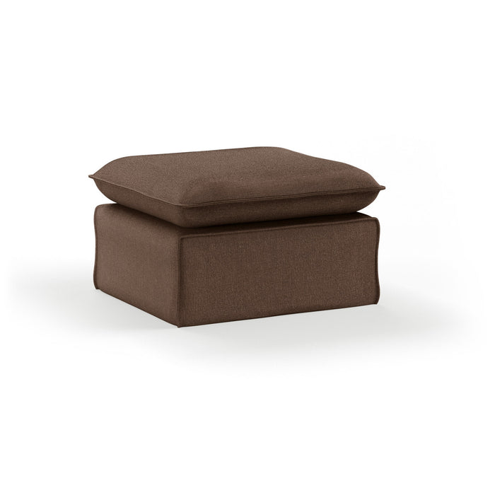 HKliving Poef Nomad Whisper stof - Quicksand