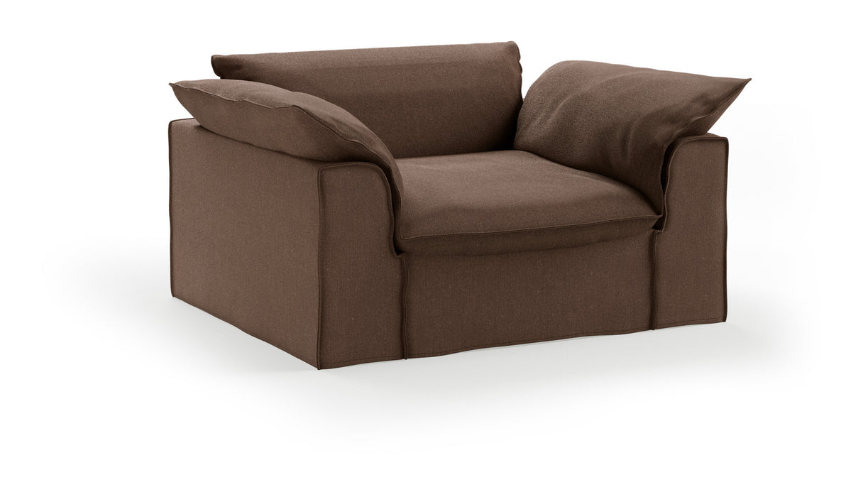 HKliving Loveseat Nomad Whisper stof, 139cm - Quicksand
