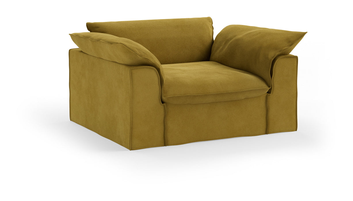 HKliving Loveseat Nomad 139cm, Velvet - Thai Curry