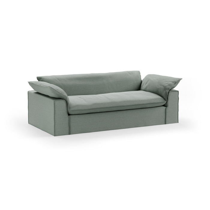 HKliving 3-zits Bank Nomad 244cm, Dallas stof - Breeze