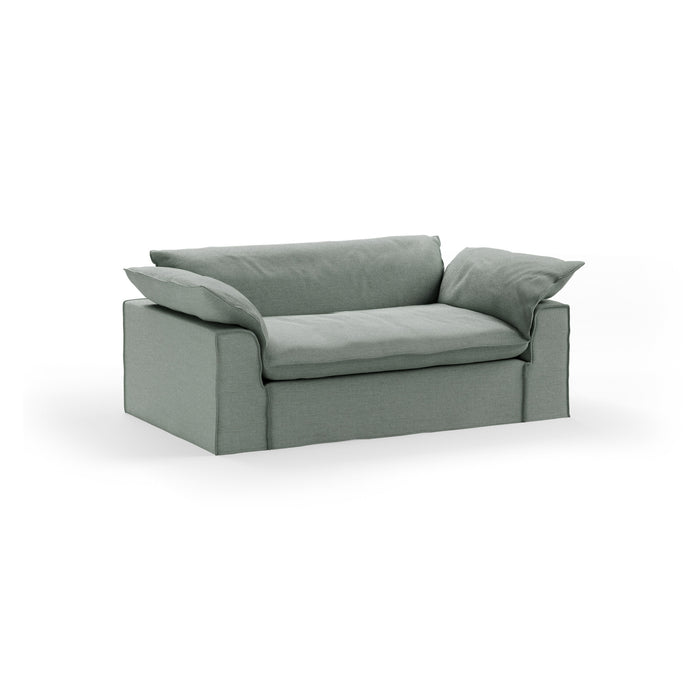 HKliving 2-zits Bank Nomad 204cm, Dallas stof - Breeze