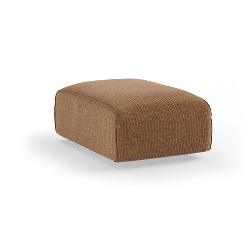 HKliving Hocker FLAKE Small, Rib Velvet - Aged Gold
