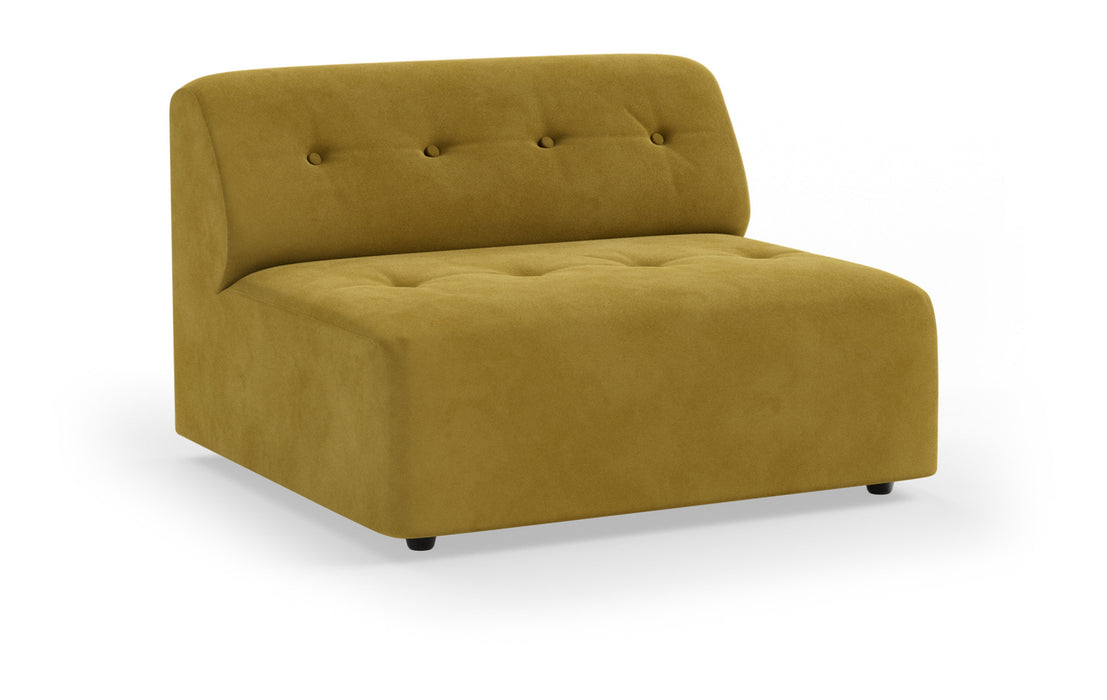 HKliving Modulaire Bank Vint 1,5-zits, 104cm, Velvet - Thai Curry