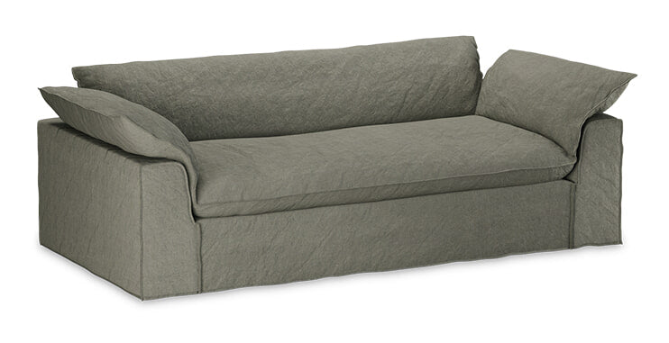 HKliving Hoes voor Bank Nomad Linnen, 244cm - Army Green