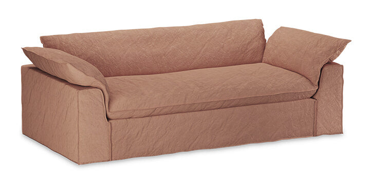 HKliving Hoes voor Bank Nomad Linnen, 244cm - Dusty Rose