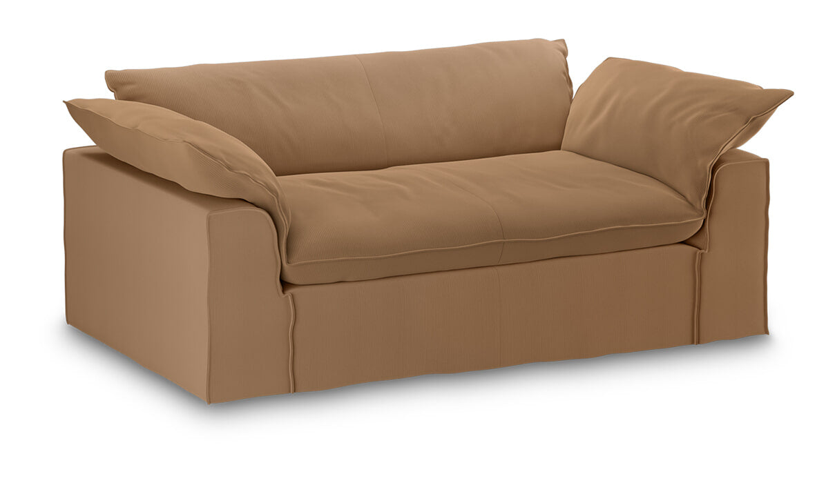 HKliving Hoes voor Bank Nomad 204cm, Corduroy rib - Bruin
