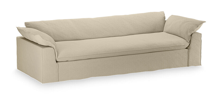 HKliving Hoes voor Bank Nomad Corduroy Rib, 305cm - Hay