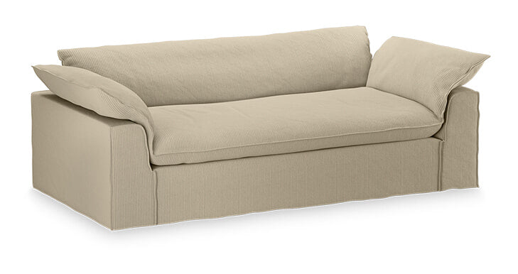 HKliving Hoes voor Bank Nomad 244cm, Corduroy rib - Hay