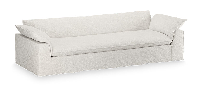 HKliving Hoes voor Bank Nomad 305cm, Bouclé - Crème
