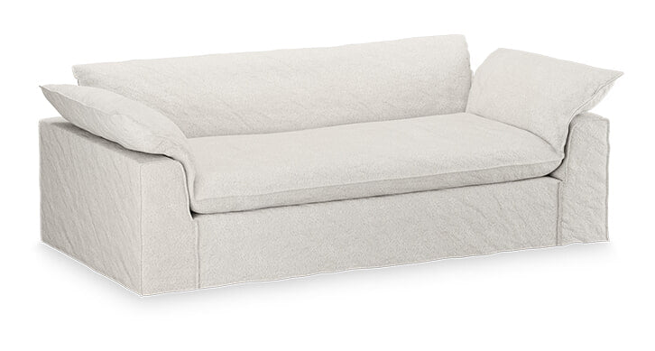 HKliving Hoes voor Bank Nomad Bouclé, 244cm - Crème