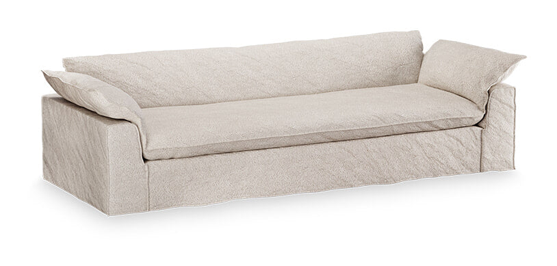 HKliving Hoes voor Bank Nomad 305cm, Bouclé - Taupe
