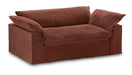 HKliving Hoes voor Bank Nomad Velvet, 204cm - Magnolia