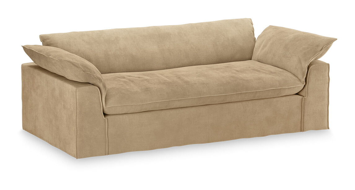HKliving Hoes voor Bank Nomad 244cm, Royal Velvet - Crème