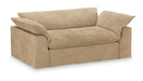 HKliving Hoes voor Bank Nomad 204cm, Velvet - Crème
