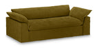 HKliving Hoes voor Bank Nomad 244cm, Velvet - Olijfgroen
