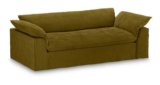 HKliving Hoes voor Bank Nomad 244cm, Velvet - Olijfgroen