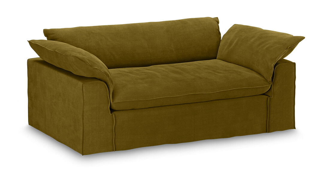 HKliving Hoes voor Bank Nomad Royal Velvet, 204cm - Olijfgroen