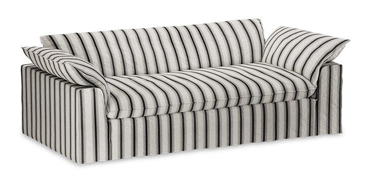 HKliving Hoes voor Bank Nomad 244cm, Rocco stof - Chalkstripe