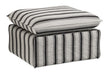 HKliving Hoes voor Hocker Nomad Rocco Chalkstripe - Zwart/Wit