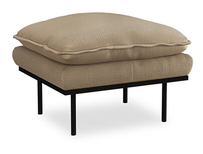 HKliving Hocker Retro Geweven stof - Earth