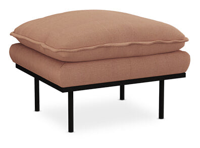 HKliving Hocker Retro Linnen - Dusty Rose
